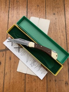 Puma Rare Model 965 Deer Hunter 1973 Folding Lock Knife Serial # 73373 in original box