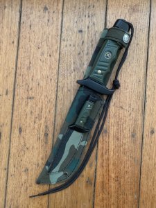 Nieto older Spanish Premium Hunting Bowie Knife Twin Set and Sheath