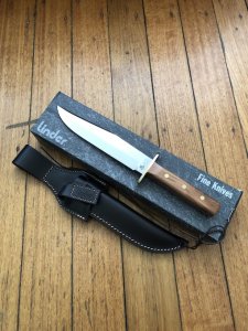 Linder Classic Solingen Bowie Knife with Wooden Handle 8" Blade