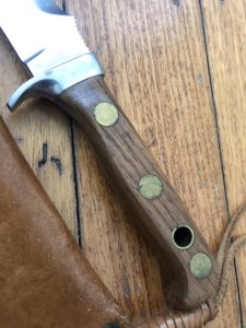 Puma Knife: Puma Original 1969 Model 6399 Light Jacaranda  White Hunter in original sheath
