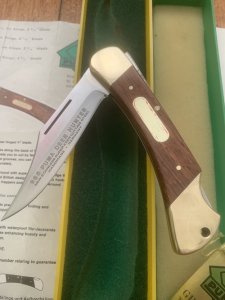 Puma Rare Model 965 Deer Hunter 1978 Folding Lock Knife Serial # 12871 in original box