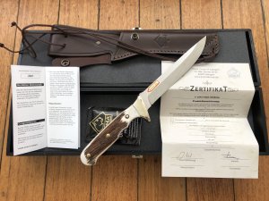 Puma Knife: Puma Limited Edition 113494 Model Wildtöter Handmade Knife with Stag Antler Handle