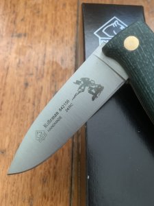 Puma Knife: Puma IP Special Edition 'RIFLEMAN' Green Micarta Folding Lock Knife