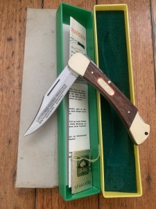 Puma Rare model 970 Game Warden 1971 Folding Lock Knife in box Serial Number 90174