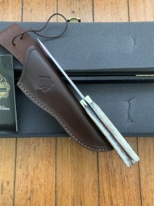 Puma Knife: Puma Limited Edition 113598 Model Rotwildmesser Handmade Knife with Stag Antler Handle