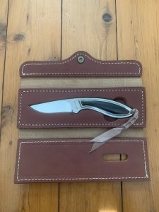 Browning Knife Limited Edition Model 376 knife in Leather Display Case