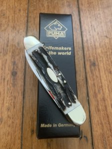 Puma Knife: Exclusive to SOS Puma 420 Pocket Knife with Stag Antler Handle