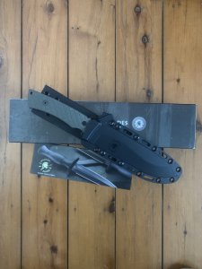 SPARTON KNIVES Machai Knife with Green Handle & Tactical Kydex Sheath