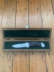 Puma Knife: Puma 1989 Bicentenaire de la Revolution 985 Custom Folding Knife with Ebony Handle Original Box 80/300
