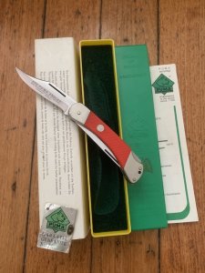 Puma Knife: Puma Rare 1981 model 230868 Angler Knife with original box and warranty #26182