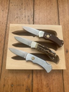 Puma Set of 3 - Mini 4 Star Folding Knife Set in Display