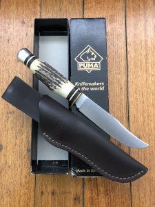 Puma Knife: Puma 2010 Pathfinder Bowie Handmade Knife with Genuine Stag Handle