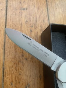 Puma Knife: Puma IP Twin Blade Cazador Stag Antler Folding Lock Knife