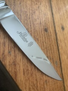 1970's Hubertus Solingen Jagdnicker Knife with Deer Antler Handle & Sheath