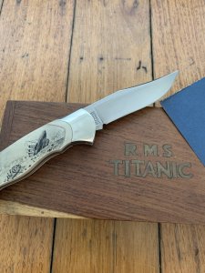 Boker Tree brand Rare German Made 1988 RMS TITANIC Commemorative knife in Display Box