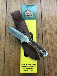 Puma Knife: Puma SGB BlackTail Knife with Stag Handle
