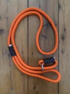 Dog Lead: Blaze Orange Nylon Slip Lead 120cm