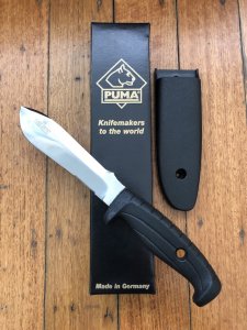 Puma Knife: Puma CAPRI Model 6368 White Hunter Dive Knife with sheath in box