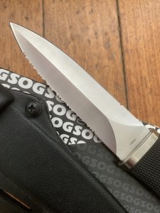 SOG Vintage Original S14K Pentagon Tactical Dagger with Kydex Tactical sheath & Box