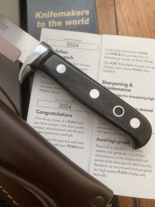 Puma Knife: Puma Bowie Tucson Bowie with Pakka Wood Handle