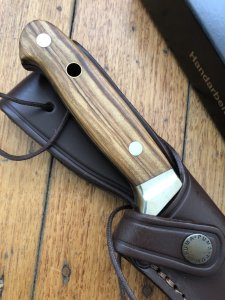 Puma Knife: Puma 126009 White Hunter 240 Knife with Olive Hard Wood Handle