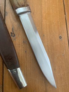Puma Knife: Puma Vintage Pre-64 USED 941 Boot Knife with Stag Handle & Original Sheath