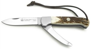 Puma Knife: Puma IP LaCaza Stag II Folding Knife with Stag Antler Handle