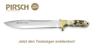 Puma Knife: Puma IP El Game Boar & Deer Hunter with Stag Antler Handle