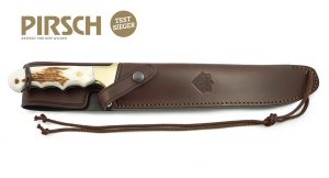 Puma Knife: Puma IP LongHorn Boar & Deer Hunter with Stag Antler Handle