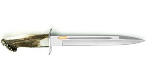 Puma Knife: Puma IP El Game Boar & Deer Hunter with Stag Antler Handle