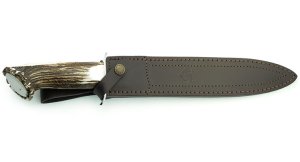 Puma Knife: Puma IP El Game Boar & Deer Hunter with Stag Antler Handle