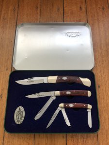 Remington Sportsmen Series 3 Folding Knife Set in Collectable Gift Tin