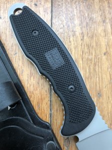 SOG Vintage Original early USA model TL-01 Team Leader Tactical Knife with Heavy Duty Leather Sheath