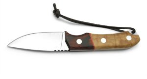 Puma Knife: Puma IP Granada Olive Hunting Knife with Brown Leather Sheath