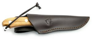 Puma Knife: Puma IP Palma Olive Knife with Mixed Wood Handle