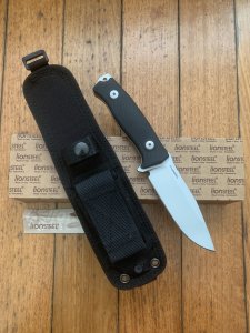 LionSTEEL Italy. Model M5 G10 G10 Handle Silver Blade with Tactical Sheath