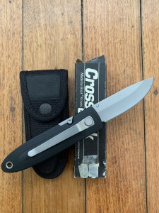 Buck Knife: Buck Cross Lock Deputy 1 Twin Blade Folding Lockback Knife with Pouch