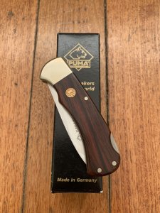 Puma Knife: Puma 2011 4 Star Full Sized Folding Lock Knife with Cocobolo wood Handle