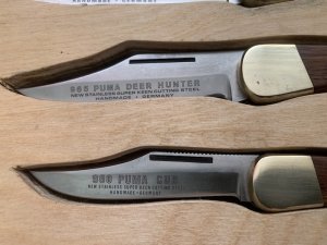 Puma Knife: Collectable Circa 1970'S-80'S Rare 5 Piece Folding Knife Set