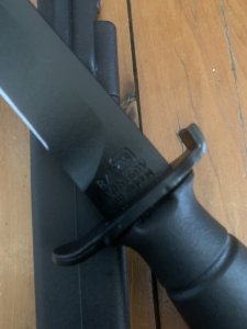 GLOCK Original Austrian Made Black Straight Edge Field Knife with Polymer Scabbard
