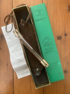 Puma Rare Model 970 Plainsman 1969 Folding Knife with original box & Paperwork & Pouch #96011