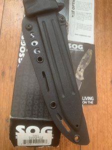 SOG Vintage Original Black Daggert- 2 Commando Dagger with Kydex Tactical Sheath