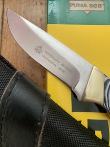 Puma SGB Knife: Puma SGB Badlands Knife with Black Micarta Handle