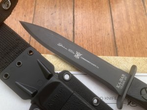 Ka-Bar Knife: Kabar EK44 Double Edged Commando Knife In Tactical Sheath