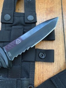 CRKT 2125KV ULTIMA BLACK TANTO TACTICAL MILITARY KNIFE IN TACTICAL SHEATH