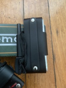 Cudeman Model 148-VC Fixed Blade Cudeman 148VC Bushcraft Knife Green Micarta With Leather Sheath