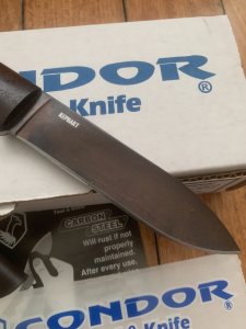 Condor Tool & Knife Company El Salvador KEPHART Knife with Leather Sheath