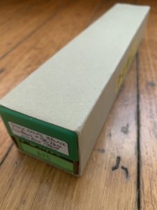 Puma Knife: Puma Mint Rare 1969 'STOCK' 3 blade Knife with Dark Brown Jigged Bone Handle and Box #96744