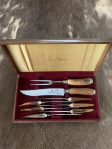 Solingen Germany 1930's-50's EL TORO 8 Piece Carving and Steak Knife set.