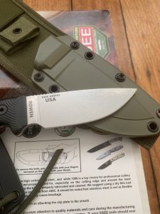 ESEE Knives- ESEE-3 Knife with Black G10 Handle & Black and OD Green Kydex Sheathes